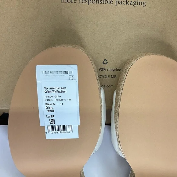 Vince Cream Platform Mules - Picture 11 of 11